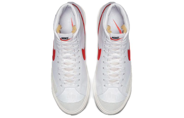 Кеды adidas Nike Blazer 77 Vintage "Habanero Red" (красно-белые) — Белый / красный — фото 4