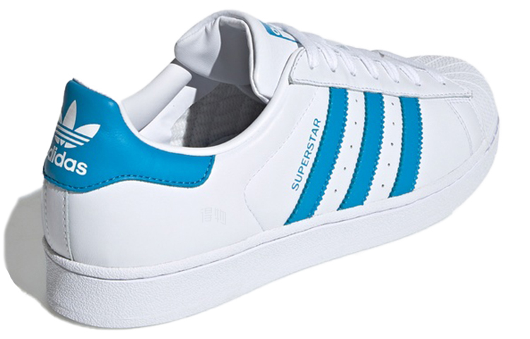 Кеды adidas Superstar (бело-синие) — фото 4