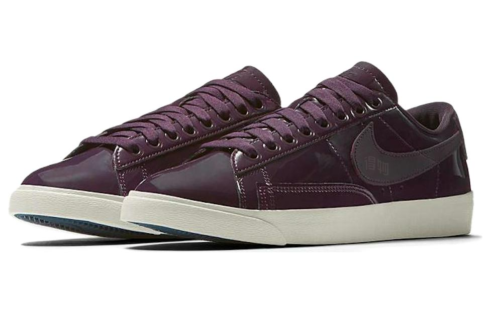 Женские кеды Nike Blazer Nocturne Port Wine (бордовые) — 葡萄紫/蓝/浅棕 — фото 3