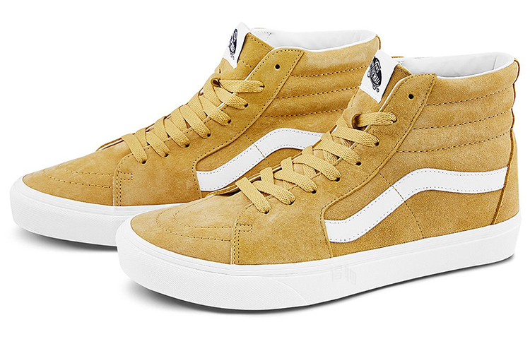 Кеды Vans SK8 (коричневыйжелтый / белый) — Коричневыйжёлтый / белый — фото 2