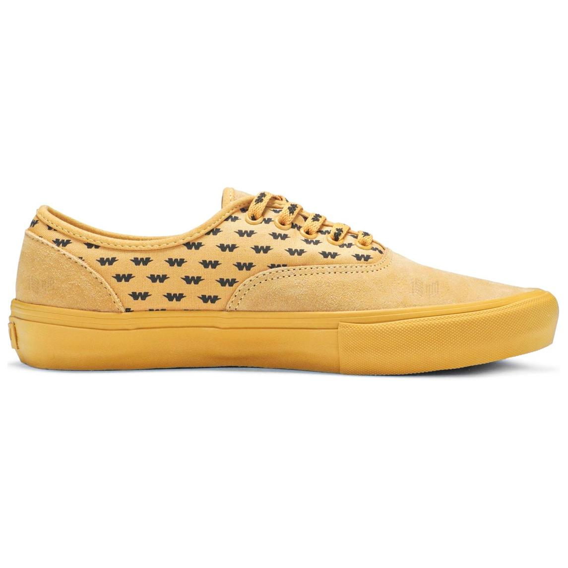 Кеды Vans Authentic (черные) — Жёлтый — фото 2