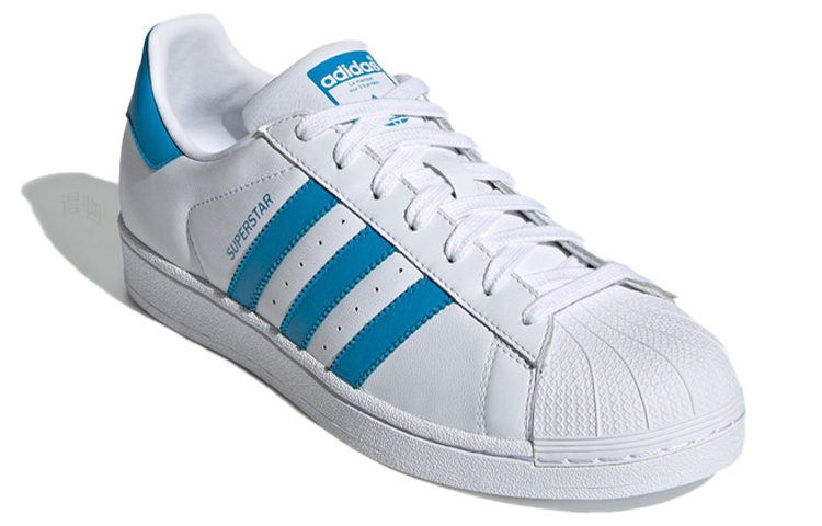 Кеды adidas Superstar (бело-синие) — фото 3