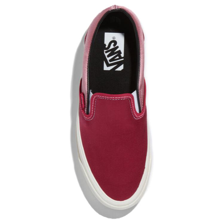 Слипоны Vans slip-on (красный) — фото 2
