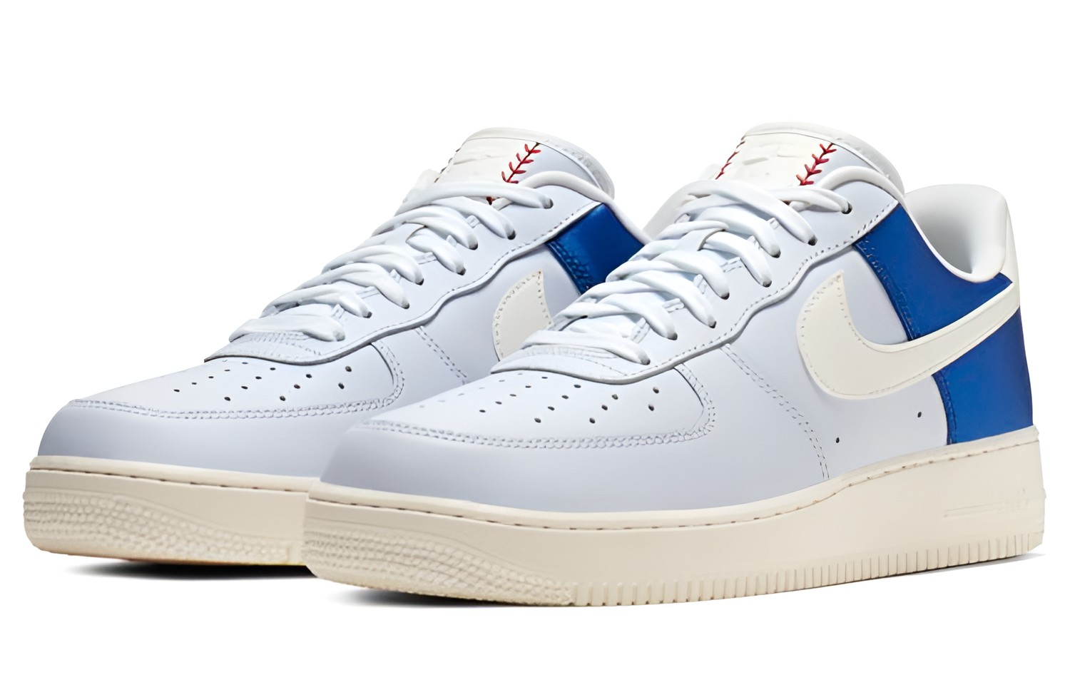 Кеды Nike Air Force 1 07 QS (голубые) — фото 3