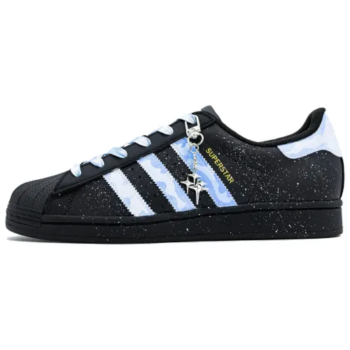 Adidas Originals SUPERSTAR Dusky Blue Star Slip Resistant Height Increasing Abrasion Resistant Low top Skateboard Shoes