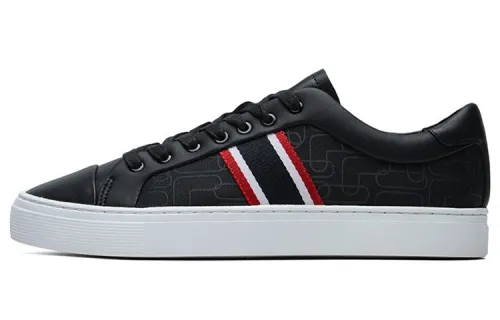 FILA 1911 Stripe Low Top Shoes Black/Red