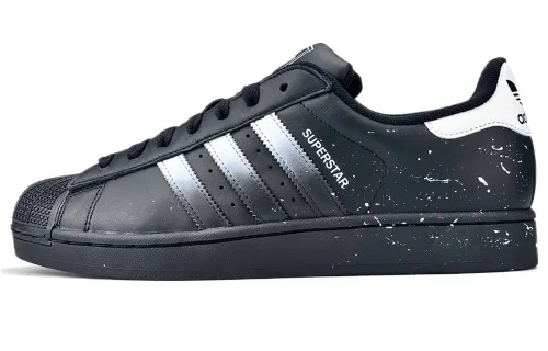 Adidas Originals SUPERSTAR Abrasion Resistant Abrasion Resistant Low top Skateboard Shoes Unisex Black
