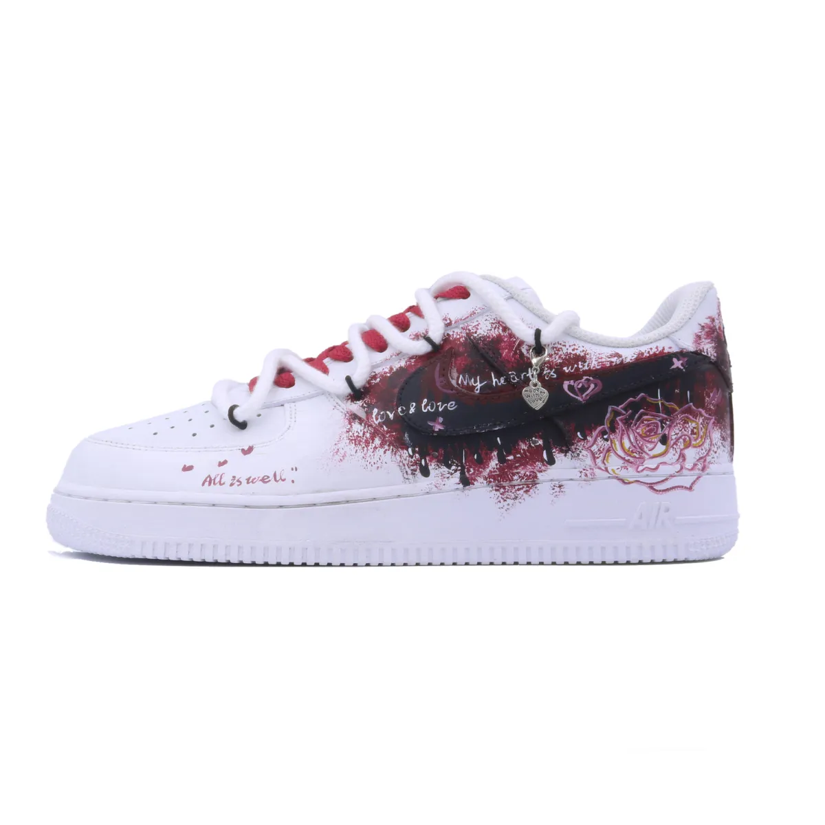 Nike Air Force 1 Innovative Point, Couple's Edition Cow Leather Slip Resistant Abrasion Resistant Low top