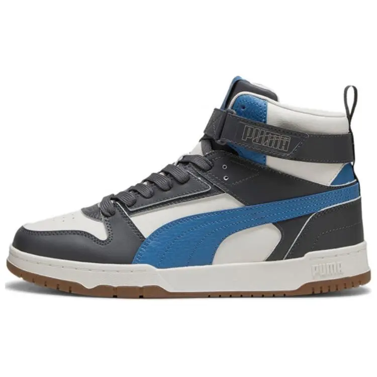 PUMA RBD Game Breathable Mid top Skateboard Shoes Unisex White Black Blue