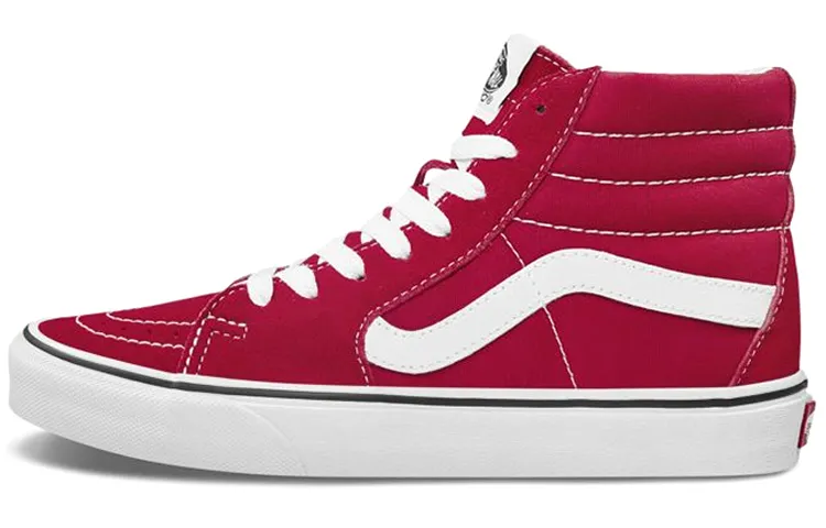 Vans SK8 Classics High top Skateboard Shoes Unisex Red White