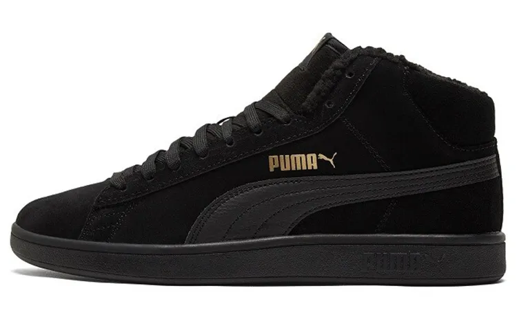 PUMA Smash V2 Mid Winter 'Black Team Gold'
