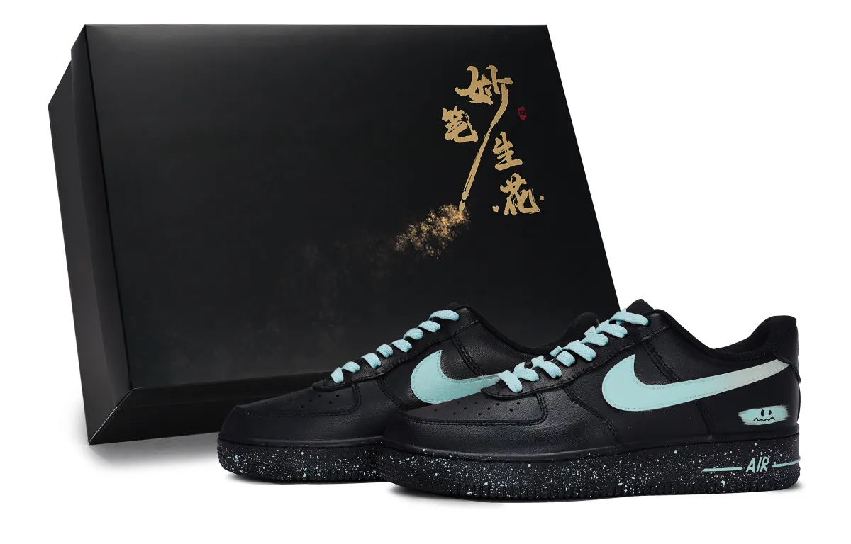 Nike Air Force 1 Skateboard Shoes Unisex Low Top Blue
