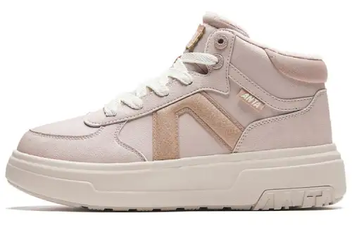 Anta Slip Resistant Abrasion Resistant Low top Skateboard Shoes Women's Pink