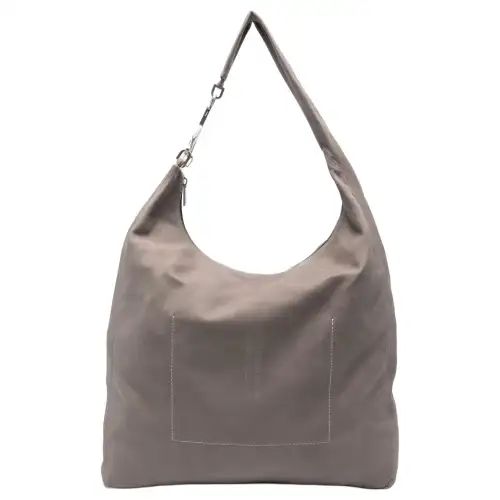 RICK OWENS/RO Calfskin Handbag, Shoulder Bag Women's Gray