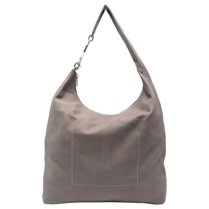 RICK OWENS/RO Calfskin Handbag, Shoulder Bag Women's Gray
