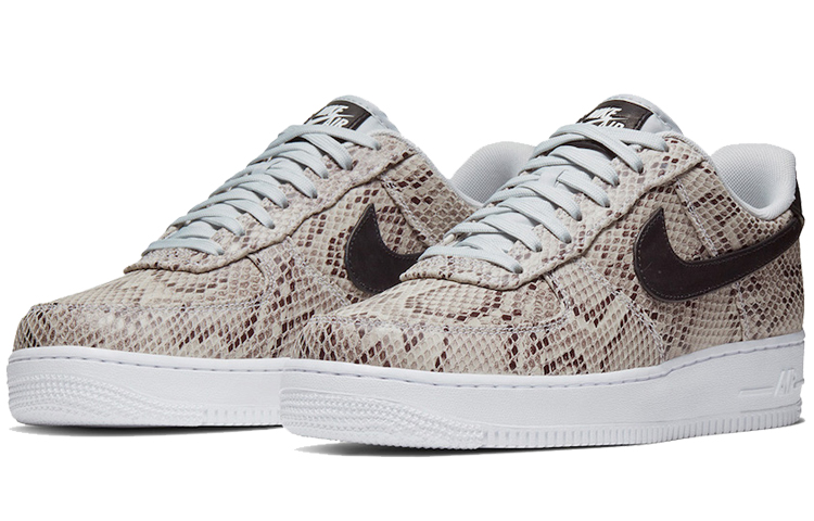 Кроссовки Nike Air Force 1 (коричневые) — 蛇纹 — фото 2
