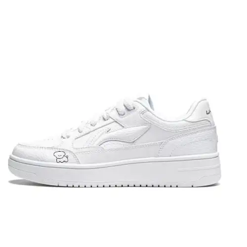Li Ning Tianji Slip Resistant Cushioning Breathable Low top Skateboard Shoes Men's White