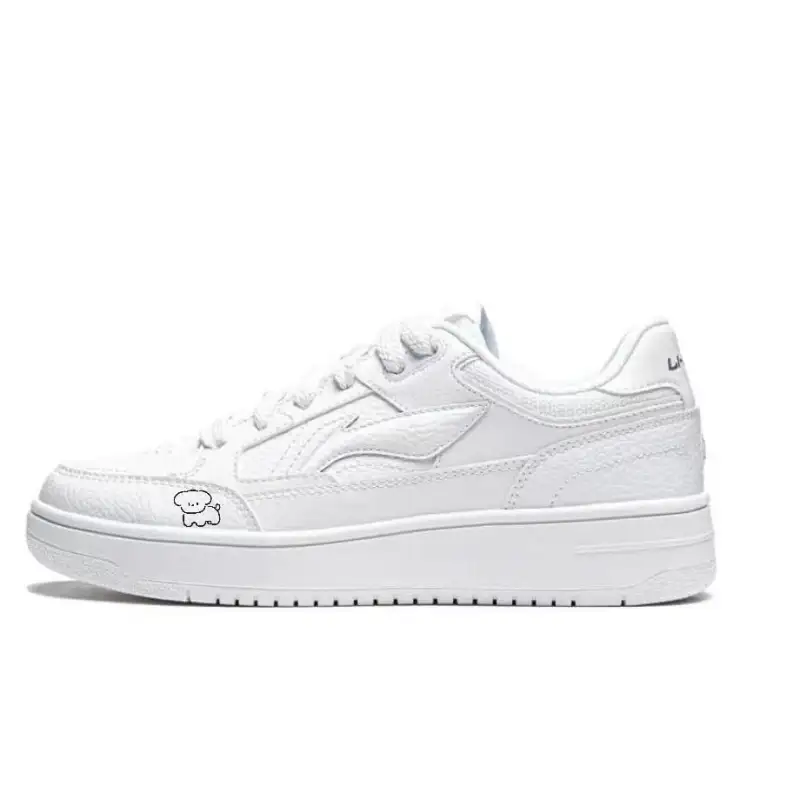 Li Ning Tianji Slip Resistant Cushioning Breathable Low top Skateboard Shoes Men's White