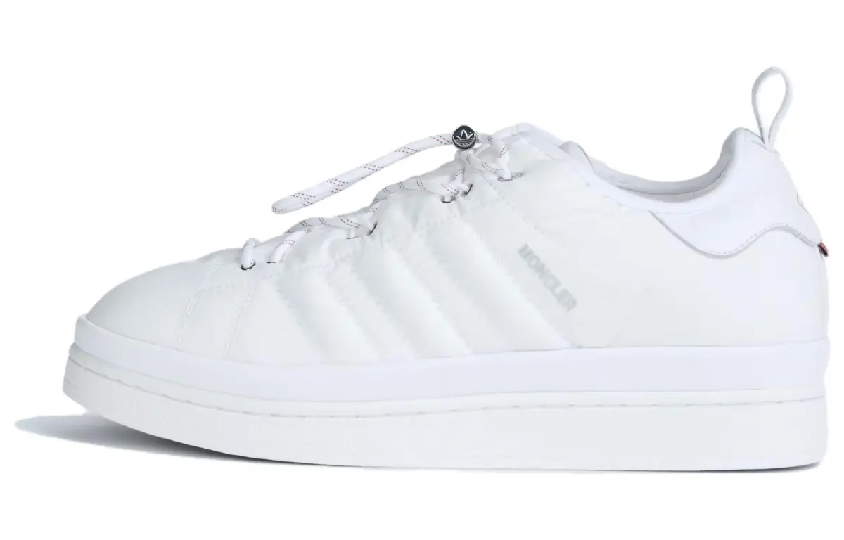 Adidas Originals x Moncler CAMPUS 00s Low top Skateboard Shoes Unisex White