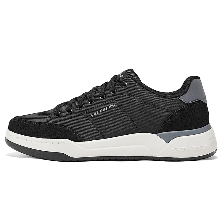 Skechers CORLISS Abrasion Resistant Lightweight Low top Skateboard Shoes Men's Black
