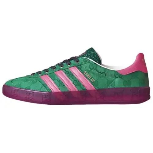 Gazelle Gucci x Gazelle Wmns Adidas Originals 'Green Gg Monogram' Women's