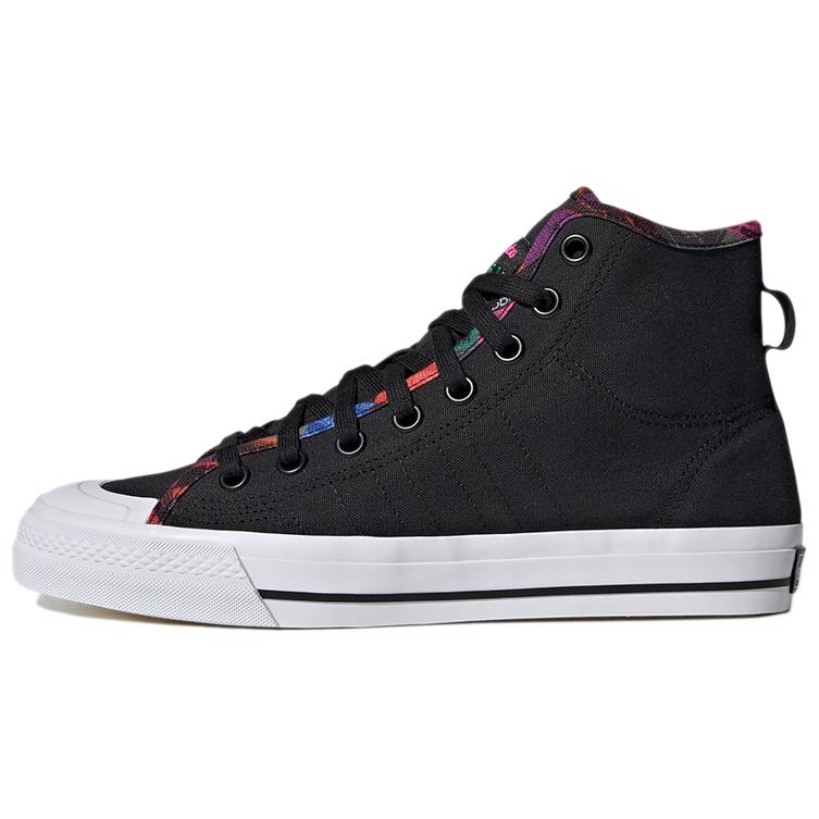 Кеды adidas adidas originals Nizza Hi Rf (черно-оранжевые)