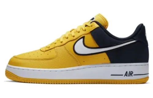 Nike Air Force 1 07 LV8 Air Force One Retro Color Bundle Casual, Anti-slip Lightweight, Low-top Shoes, Men's Yellow and Blue