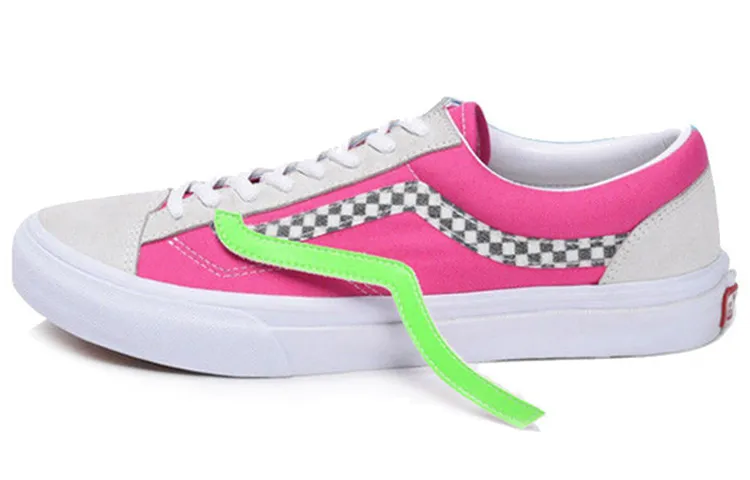 Vans Old Skool Low top Skateboard Shoes Unisex Pink White Blue