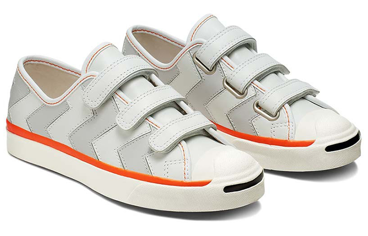Женские кеды Converse Jack Purcell (бело-серые) — Белый / серый — фото 3