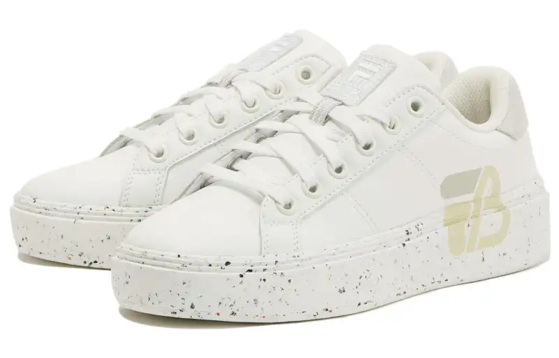 BE FIRST x FILA FIRST Union Abrasion Resistant Breathable Low top Skateboard Shoes Men's Ecru