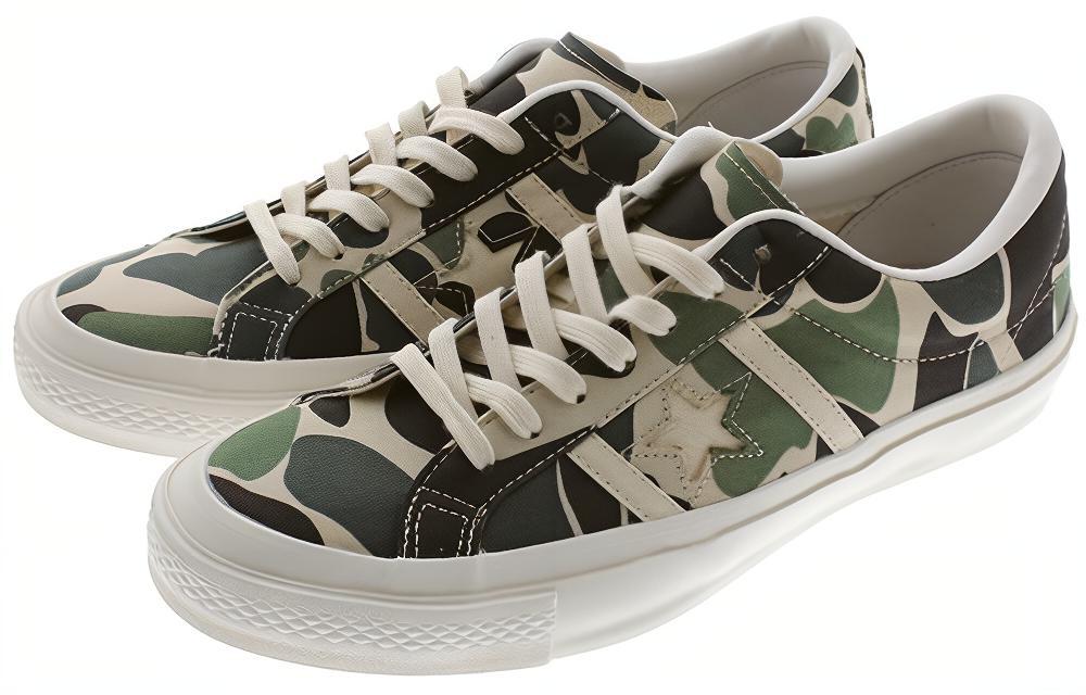 Кеды Converse Star&Bars 83 Camo (камуфляжный зеленый) — 迷彩 — фото 3