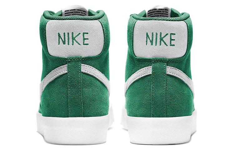 Кеды Nike Blazer 77 Suede "Pine Green" (зелено-белые) — Зелёный / белый — фото 4