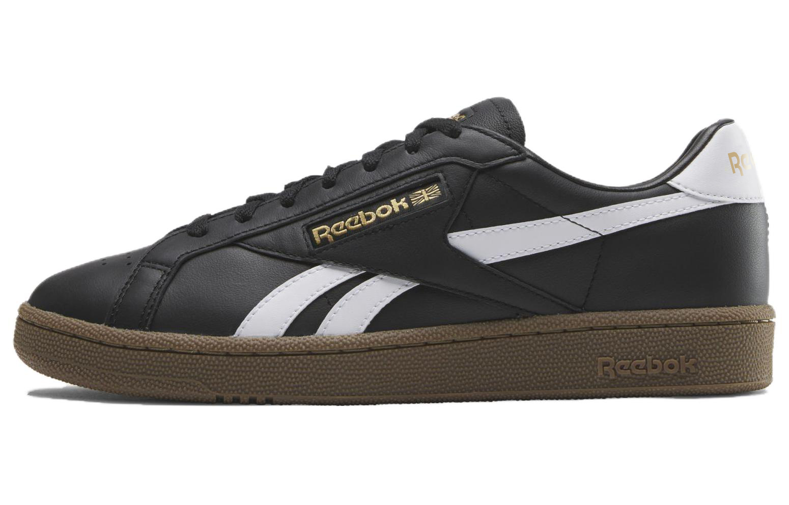Кеды Reebok CLUB C GROUNDS UK (черно-белые)
