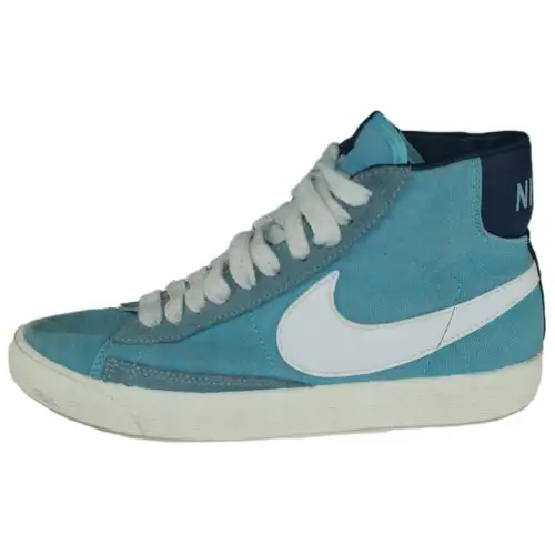 Nike Blazer High Slip Resistant Abrasion Resistant Mid top Skateboard Shoes Men's Blue