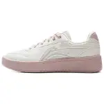 Li Ning Sycee Slip Resistant Cushioning Abrasion Resistant Low top Skateboard Shoes Women's White Pink