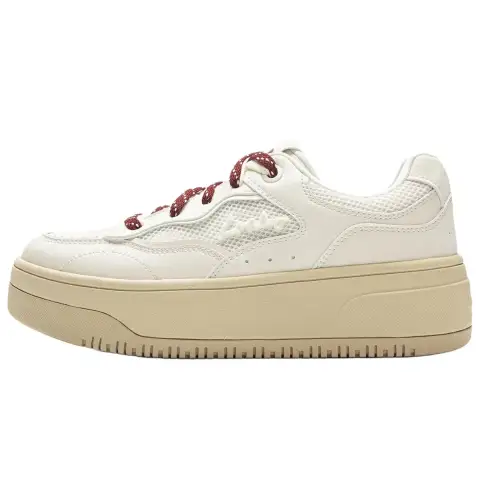 Li Ning Cheese 2.0 Low top Skateboard Shoes Women's Ecru