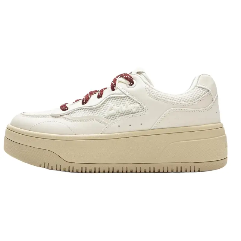 Li Ning Cheese 2.0 Low top Skateboard Shoes Women's Ecru
