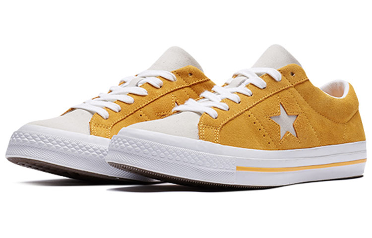 Кеды Converse One Star Yellow White (разноцветные) — фото 3