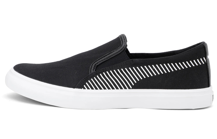 PUMA Madrid Slip on Idp Balance Lightweight Low top Skateboard Shoes Men's Black White