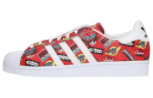 Adidas Superstar Nigo Allover Print Red