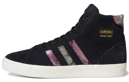 Adidas Originals Basket Profi Abrasion Resistant Coverage High top Skateboard Shoes Men's Black