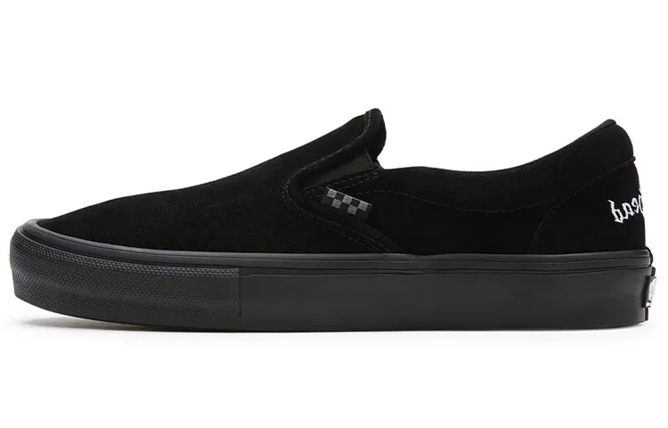 Motorhead x Vans Slip on Low top Skateboard Shoes Unisex Black