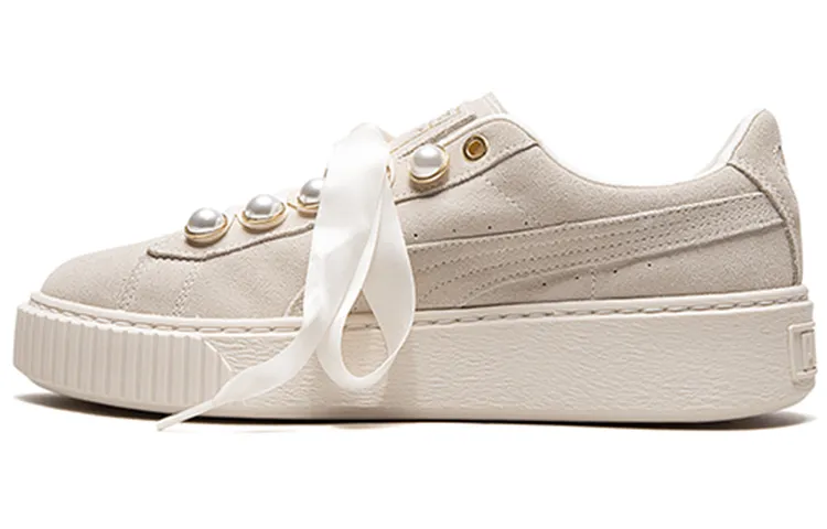 PUMA Suede Platform Bling 'Beige' Women's