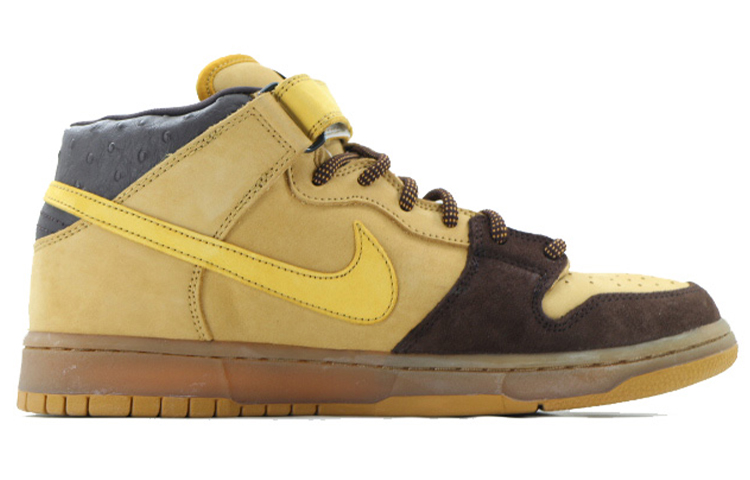 Мужские кеды Nike Dunk SB Pro SB (желто-коричневые) — Жёлтый / коричневый — фото 2