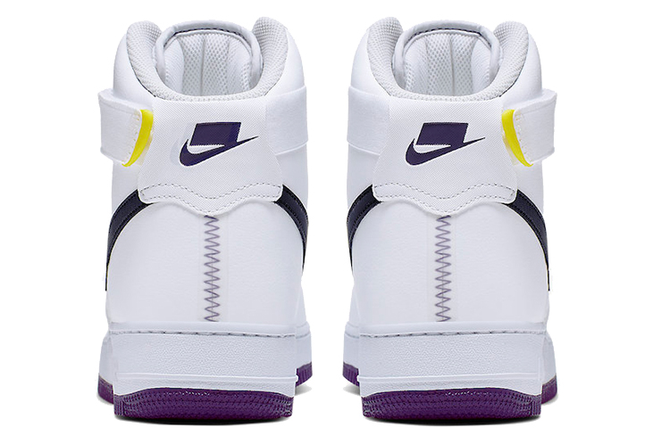 Мужские кроссовки Nike Air Force 1 (бело-фиолетовый) — фото 4