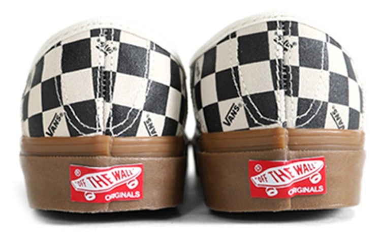 Кеды Vans Style 43 LX (черно-бело-коричневые) — фото 4