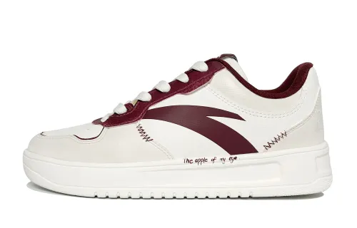 Anta Rose Red Sewing Thread Cushioning Abrasion Resistant Cushioning, Wear Resistant Low top Skateboard Shoes Men's