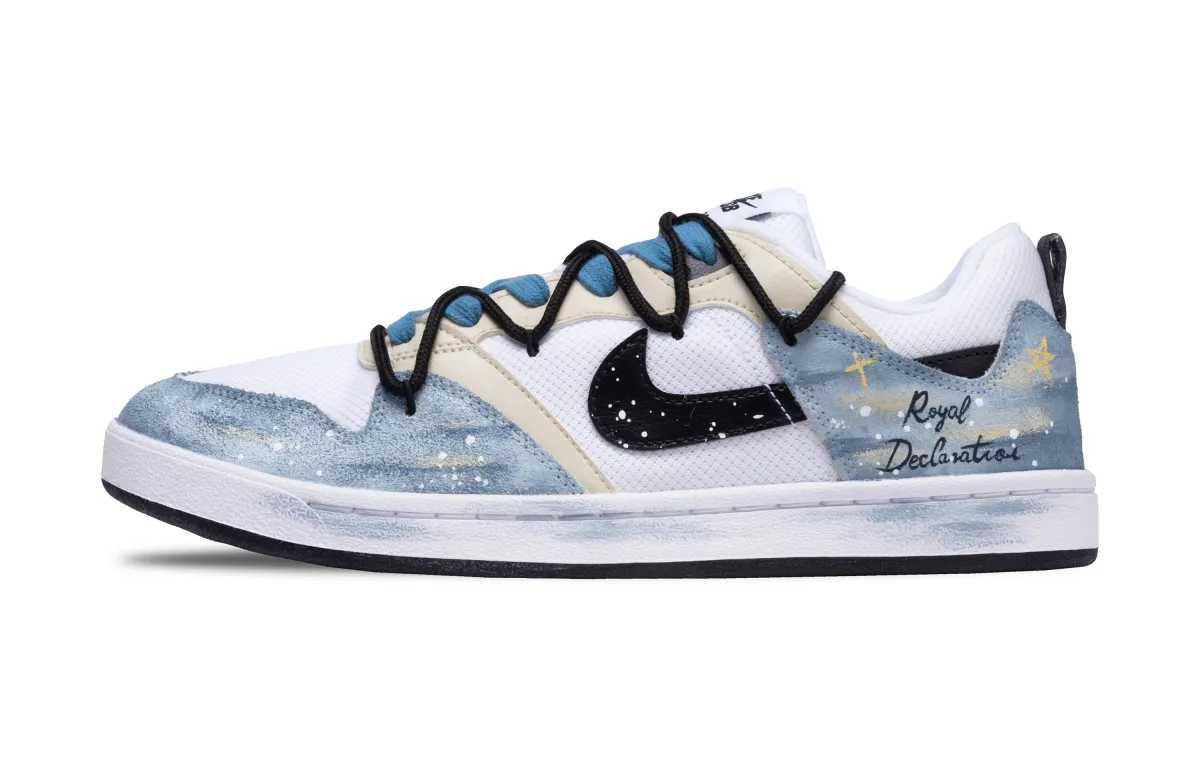 Nike SB Alleyoop Skateboard Shoes Men's Low Top White