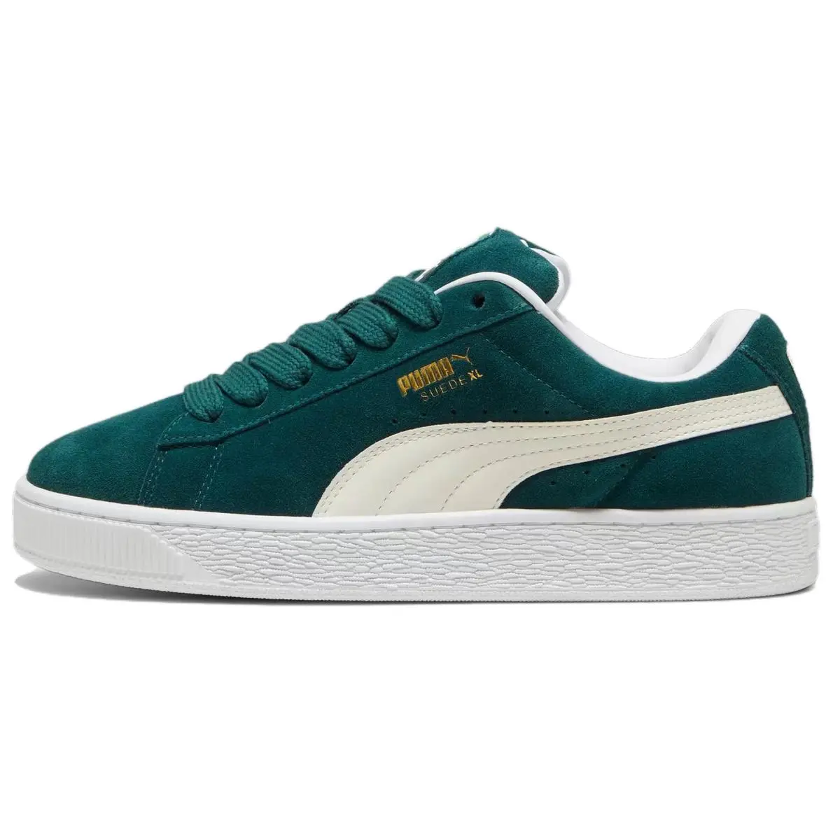 PUMA Suede XL Slip-Resistant Abrasion-Resistant Low-top Skateboard Shoes Unisex Green