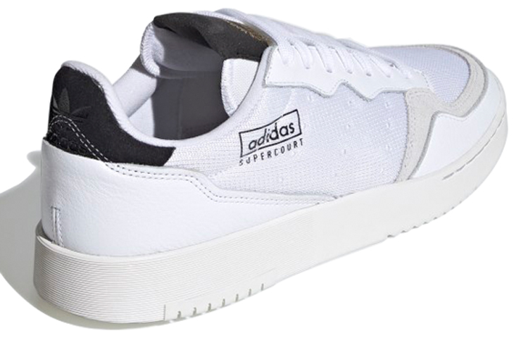 Кеды adidas originals Super Court (бело-черные) — 云白黑 — фото 4
